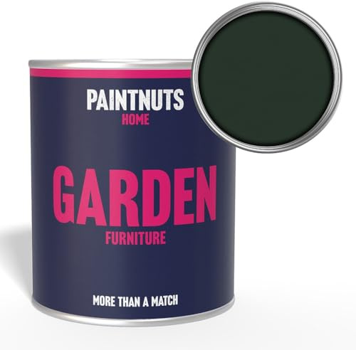 Paintnuts Garden Furniture Paint - RAL-6009 - FIR GREEN Gloss 1 Litre Tin