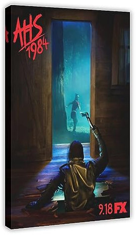 EMIGOS Filmposter – American Horror Story 1984 (2019) Leinwandposter Schlafzimmer Dekor Sport Landschaft Büro Zimmer Dekor Geschenk Rahmen-Stil 30 x 45 cm