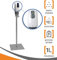 MyMAXXI | Mobiler Hand Desinfektionsmittelspender Station Sensor 1000ml Plus Set 6 x 1L Desinfektionsmittel stehend automatisch Infrarot | touchless Disinfection | Desinfektionsspender Standfuß