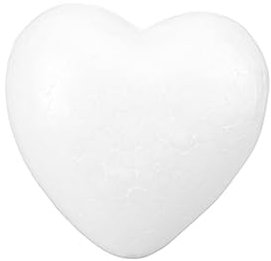 TOPPERFUN 300 Mm Große Herzform für Hochzeiten Solide Herzform Aus Polystyrol für Dekorationen Herzmodell Ornament Mehrere Verwendungsmöglichkeiten