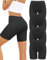 VOENXE Radlerhose Damen Kurz, Baumwolle Boxershorts Panties,Anti Scheuern Boyshorts Sporthose Leggings Frauen,Radler Sport Shorts Bauchweg Blickdicht Hotpant Yoga,Unterhosen Unter Kleid Sommer, 4 Pack