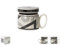 zhosyym Keramik-Kaffeetasse (Donut, 380 ml)