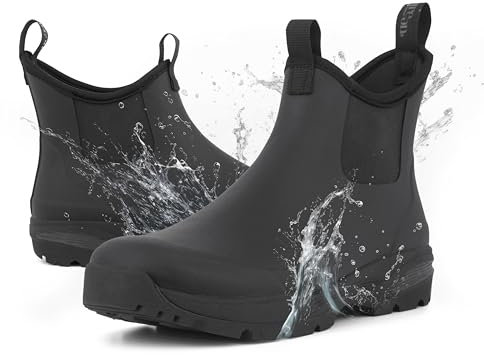 Green Comfort Stivali Uomo Gomma Impermeabili per Esterno| Stivali Pioggia Uomo di vari Colori (Taglia 48)