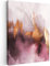 MuchoWow© Leinwand 60x80 cm Deko Schlafzimmer Aesthetic Leinwandbilder Wohnzimmer Gemälde Foto Geschenk Living Room Decoration Aquarell - Gold - Rosa - Abstrakt - Kunst