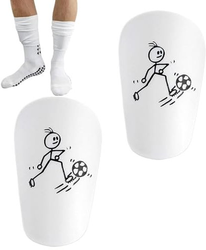 MMDOCO Mini Schienbeinschoner Kinder Fußball, 1 Paar Mini Shin Pads, 8x5cm Mini Schienbeinschoner Fußball, Schoner Schienbein, Stoßfeste Anti-Kollisions Beinschützer, für Jungen Mädchen