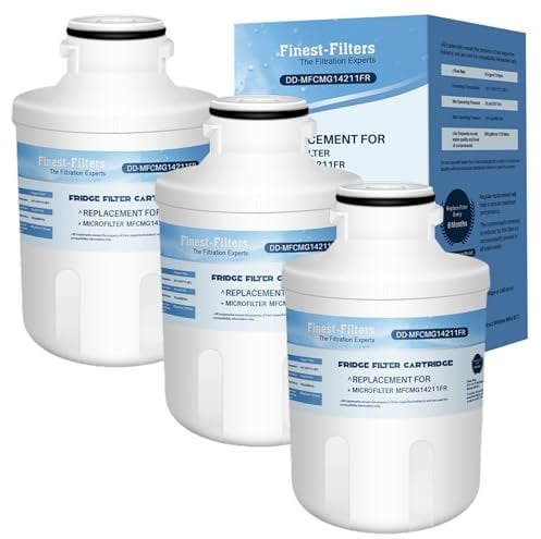 Finest-Filters Fridge Water Filter MFCMG14211FR Compatible with Hotpoint SXBD922FWD, Caple CAFF205, Indesit C00300448, Ariston, Thomson THSBS90WDWH, Electrolux, CDA - MFCMG14211F (3 Pack)
