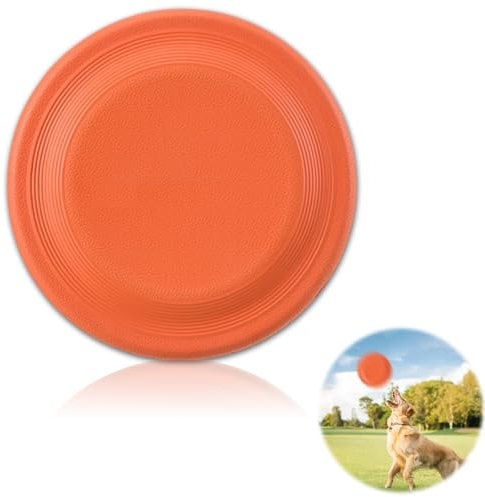 1 Stück Robustes Hundefrisbee, Hundespielzeug Frisbee, Kauspielzeug, Sommer Pet Training, Robustes Interaktives Hundespielzeug für Land und Wasser, 18,5 cm Durchmesser, für Mittel und kleine Hunde