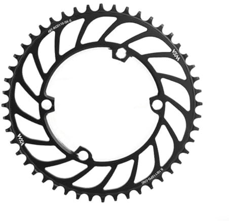 BlissfulAbode Plato 110 para BCD 48T-56T Anillo de cadena simple estrecho ancho 4 pernos de piñón para bicicletas de carretera, bicicletas de montaña, bicicleta MTB (48T)