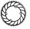 BlissfulAbode Plato 110 para BCD 48T-56T Anillo de cadena simple estrecho ancho 4 pernos de piñón para bicicletas de carretera, bicicletas de montaña, bicicleta MTB (48T)