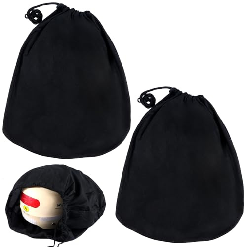 HO-SFSM Helmbeutel 2 Stück Helmtasche | Motorradhelm Tasche mit Kordelzug Helmsack, Fahrradhelme Tasche, Wiederverwendbar Helmtaschen 47 * 43cm