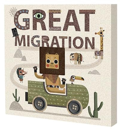 Animal Brettspiel, Vorschule Tierrätsel | Hölzerne Matching-Spiele für Kleinkind 3-5 - Bildungsspielzeug, interaktiver, Bildungsübereinstimmung, großartiges Lernen von Migration