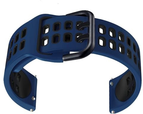 YOLIONU Correa de silicona para reloj TicWatch Pro 3 Ultra/LTE/2021 GPS S2 E2 GTX, correas de repuesto, pulsera de 20mm y 22mm(Blue,For TicWatch S2 E2)