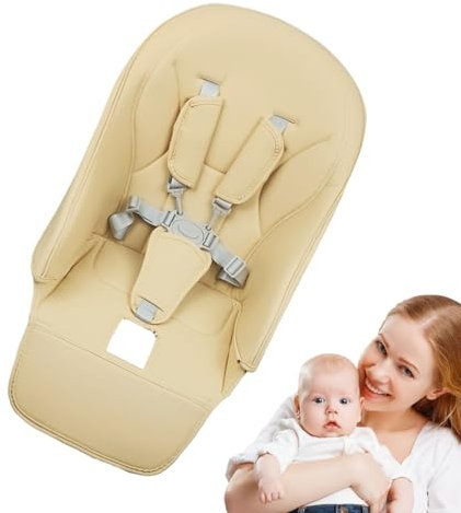 Generisch Kinderhochstuhl-Bezug | PU Leder Sitzauflage Für Kinderhochstühle Und Babystühle,Bequeme Sitzauflage Und Sicherheitszubehör Für Kinder Söhne Töchter Enkel Enkelinnen