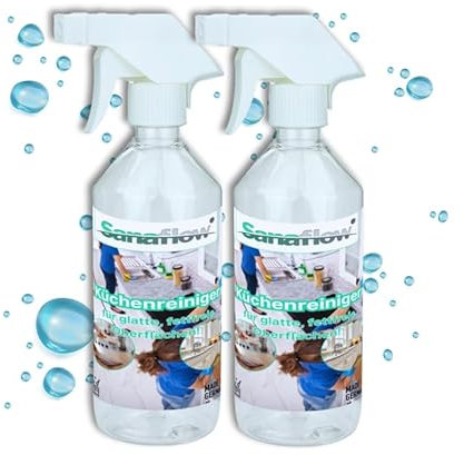 2x500ml Küchen Allzweckreiniger Konzentrat – Ergiebig & effektiv gegen Fett, Schmutz & Essensreste