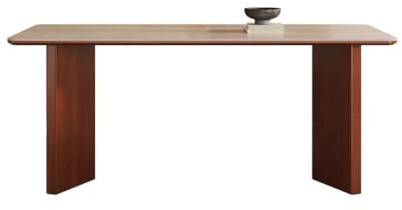 GUERNSEY Esstisch Esstisch Aus Steinplatte Im Mittelalterlichen Stil, Schreibtisch Aus Massivholz Im Creme-Stil Küchen- und Esszimmertische