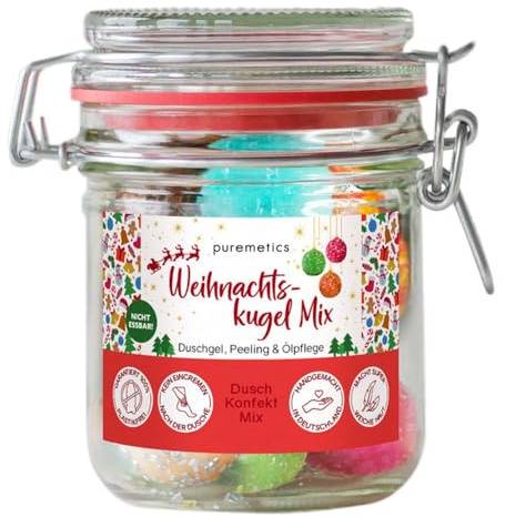 puremetics 3in1 Dusch-Konfekt Mix, Frohe Weihnachten, 200g