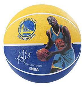 Spalding 71098 Draymond Green Basketball, Gold/Blau, Größe 7
