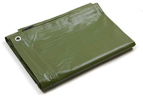 STI Telo PVC Ultra 260gr occhiellato Copertura Impermeabile Esterni Verde 6X8m