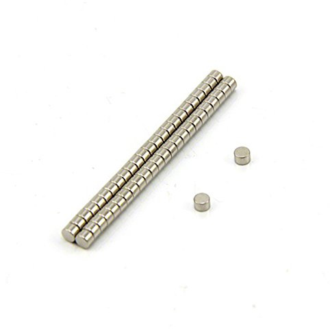 N42 Neodymium Magnet for Arts, Crafts, Model Making, DIY, Hobbies, Office, and Home - 3mm dia x 2mm thick - 0.27kg Pull - Pack of 2000