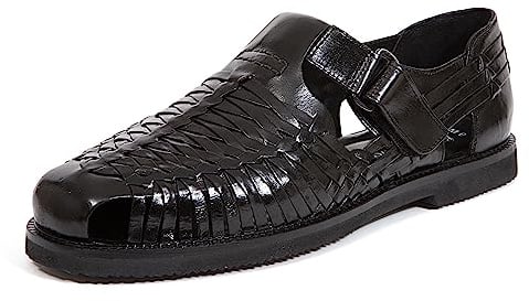 Deer Stags Men's Bamboo2 Sandal, Black, 10 US Men's Wide