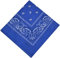 Bandana Halstuch Biker Nikki Tuch Schal Paisley Kopftuch 100% Baumwolle 25 Farben (3er, Blau)