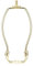 sourcing map Lampe Harfe Halter 6 Zoll Messing für Tisch und Stehleuchten Halterung