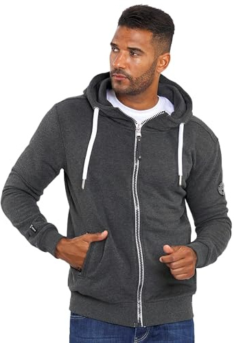 ALESSANDRO SALVARINI Herren Sweatjacke (S-3XL) mit Kapuze - Leicht, Atmungsaktiv, Kapuzenpullover mit Reißverschluss Männer - AS-296