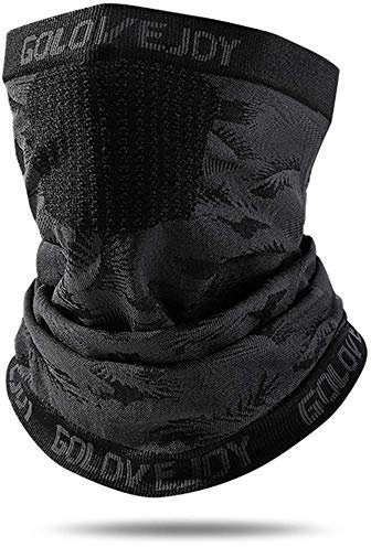 Faneam Winter Ski Maske Winddicht Motorrad Schal Fahrrad Maske Bandana Mützen Thermo Mütze Unter Fahrradhelm Wintermütze Multifunktionstuch Schal Sturmmaske Sturmhaube Mundschutz, Unisex (Blatt)