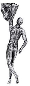 Haute Collage 1 x Große Antik-Silber Einhändig Klettern Hängende Figur Figur Wandbehang Figur Ornament Skulptur Wandkunst Harz Statue Outdoor Sports