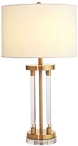 Lámpara De Mesa Grande Para El Hogar, Lámpara De Mesa De Metal Con Varilla De Cristal Transparente E27, Dormitorio Moderno, Sala De Estar, Salón De Estudio, Decoración De Escritorio, Para Bar De Hotel