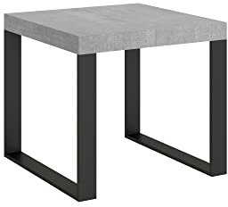 Itamoby, Tecno Ausziehtisch aus Beton 90 x 90 cm verlängert, 246 cm