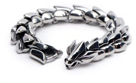 Zentana Armband Drache - Gliederarmband - Edelstahl - Schutz