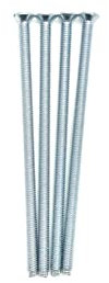 Jones DIY M3.5 Silver Electrical Socket Screws, 75mm, For Switches, Light Switch, Plug Sockets, 3.5mm x 75mm, (4)