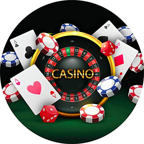Fondant Tortenaufleger Tortenbild Geburtstag kompatibel mit CASINO