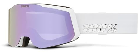 100% SNOWCRAFT S Goggle White w/HiPER® Lavender Mirror