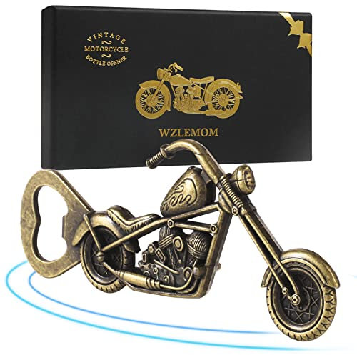 Décapsuleur vintage en forme de moto pour homme, cadeau de Noël pour homme, décapsuleur de bière pour bar, Noël Saint Valentin fête des pères Cadeau