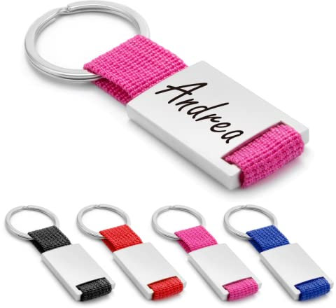 ibera gifts - Schlüsselanhänger personalisiert mit Namen und Gravur, personalisierte Schlüsselanhänger mit Text, Geschenkidee