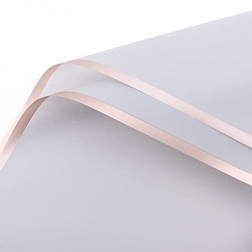 20 Blatt 58 cm Blumenstrauß Verpackungspapier, Blumenladen Verpackungspapier für Blumen Florist Bouquet Verpackung zum Einwickeln frischer Blumen, Geschenkboxverpackung(Silber & Phnom Penh)