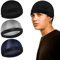 Sibba 3 Stück Unisex Satin Silky Wave Caps 360 540 720 Wave Elastic Band Silky Durag Headwear Strümpfe Perücke Beanie Cap Weich Atmungsaktiv Skullies Beanies Cap für Schlafen Dusche, Silber