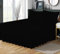 Plain Dyed Frilled Valance Sheet Double Bed Poly Cotton Non Iron Thick Fabric Valance Sheet for Home Decor - Black -135 X 190 + 25 cm + Frill 40 cm
