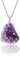 GEHECRST Damen Amethyst Druse Halskette Kristall Kette Natürliche Kristallcluster Anhänger mit Kette Heilsteine Anhänger Glücksbringer Schmuck für Frauen Mädchen