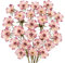 Arborus 5 Stück Künstliche Zweige mit Blüten Kunstblumen Künstliche Kosmos Blumen Kunstblüten 71CM Dekoblumen Äste und Zweige Deko Kunstblumen für Vase Büro Zimmer Boho Deko