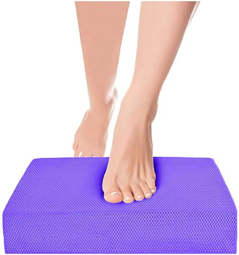 Balance Board Foam Pad Yoga Mat, Non Slip Knee Cushioned Turn Boards for Dancers Balancing Exercises Seniors Kids Women Fitness Anti-Fatigue Training Pads