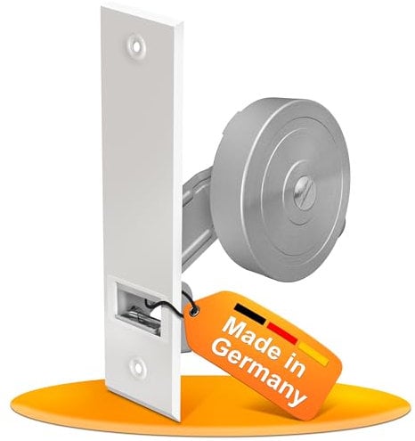 MEISTERBAU - Rolladen Gurtwickler Unterputz [Made in Germany]- Rollladen Aufwickler mit Abdeckung - Rollo Gurtwickler für Rolladengurt 23mm[ohne Gurt]