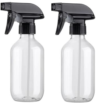 KREMORV Bottiglie Spray Flaconi Vuoti Nebulizzatore 300 ML Bottiglie di Plastica Vuote con Testina Regolabile per piante, Parrucchieri e giardino