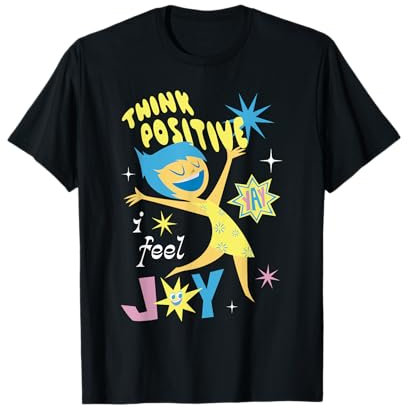 Pixar Inside Out 2 Joy Think Positive Maglietta