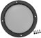 A ABSOPRO 5 Car Speaker Grills Cover Mesh Round with Screws Black - 1 Pcs Item Replacement