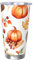 Mexpekil Insulated Travel Mug Iced Coffee Cup Travel Mug Stainless Steel Smoothie Cup Car Coffee Mug Hat Pumpkin Wheat Tumbler with Lid no Straw, 590ml