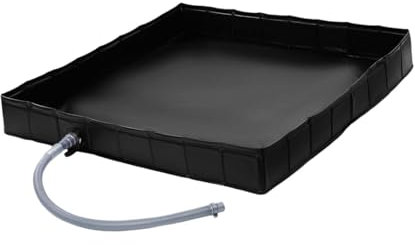 F Fityle Base de Douche Pliable pour Adultes avec Tuyau de vidange, Tente, équipement de Camping-Car, Tente Portable pour intérieur et extérieur, Base de