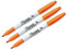 Sharpie Permanentmarker, feine Spitze, Orange, 3 Stück